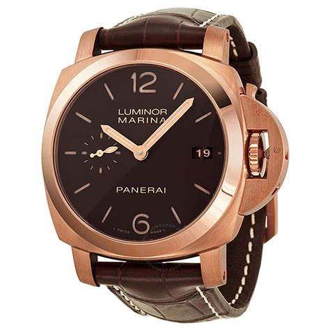 panerai rose gold luminor marina automatic|panerai luminor marina.